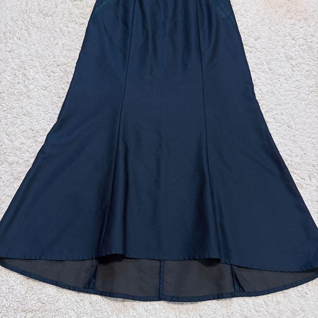 【イコノロジーICONOLOGY】シルクウール　花を着るマーメイドロングスカート