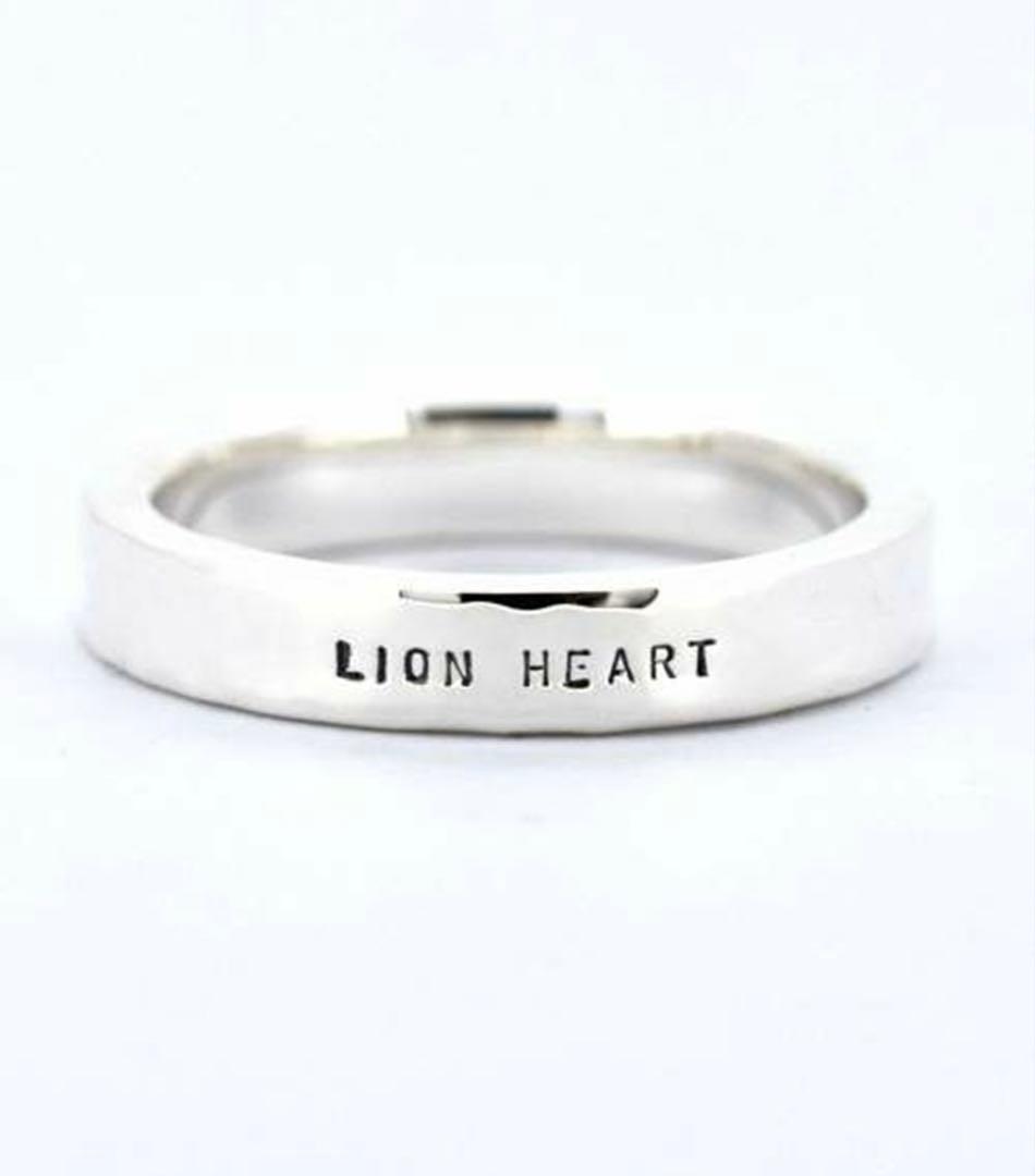 LION HEART “for Gift”槌目リング　シルバー925