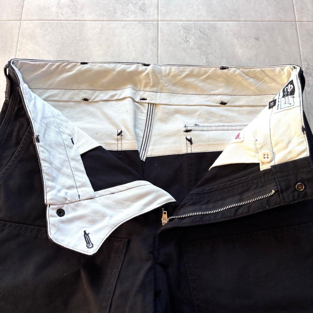 【超希少】エンジニアードガーメンツ ダブルニー ペインターダックパンツ ブラック