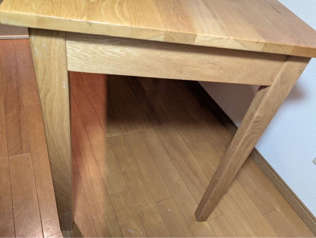 ■送料込■無印良品 木製デスク オーク材 110 事務 学習 勉強机 テーブル