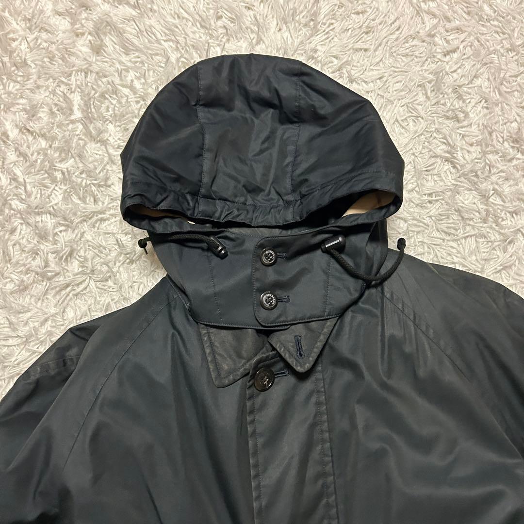 LL】バーバリーロンドン フーデッドコート ダウンライナー ノバ