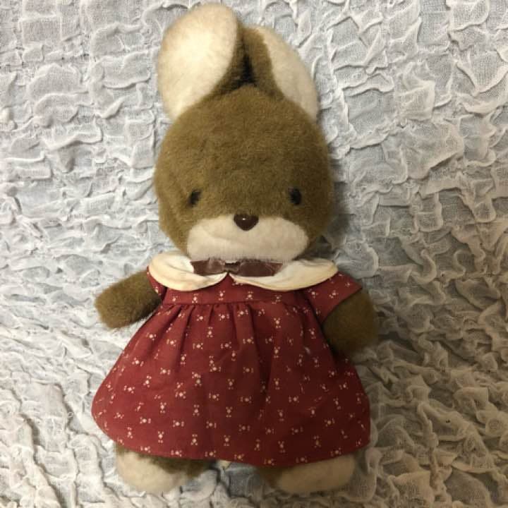 サンアロー うさぎ ぬいぐるみ green cards好き昭和レトロ - メルカリ