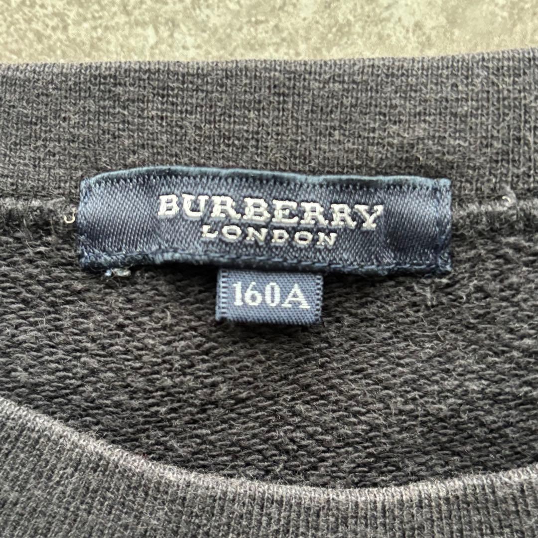 Burberry London 長袖　トレーナー　ノバチェック　ブラック