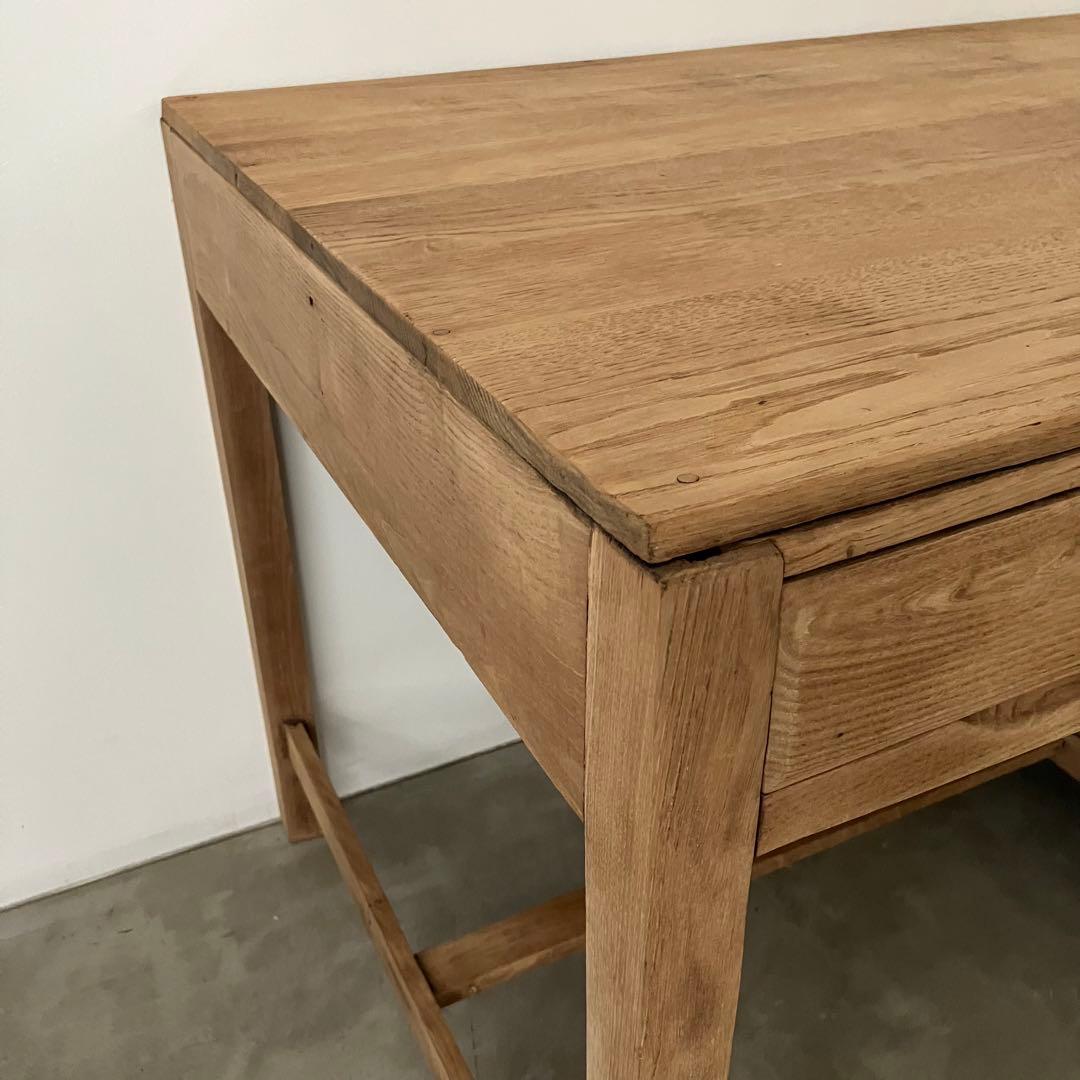 レトロ　アンティーク　古道具　古家具　剥離　ストリップド　机　テーブル　昭和