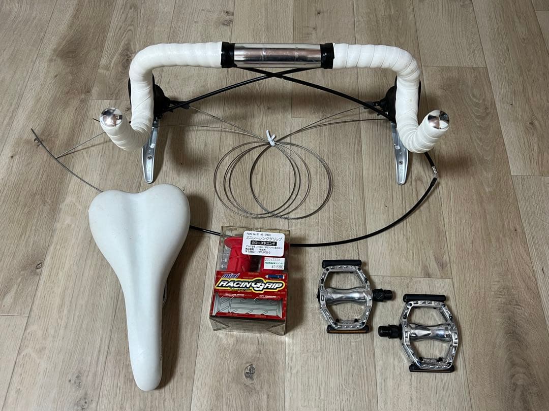 ロードバイク クロスバイク サドル ハンドル セット