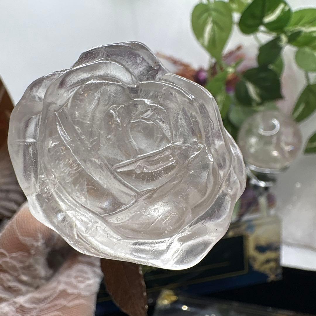 高品質 水晶薔薇♡♡No.1439