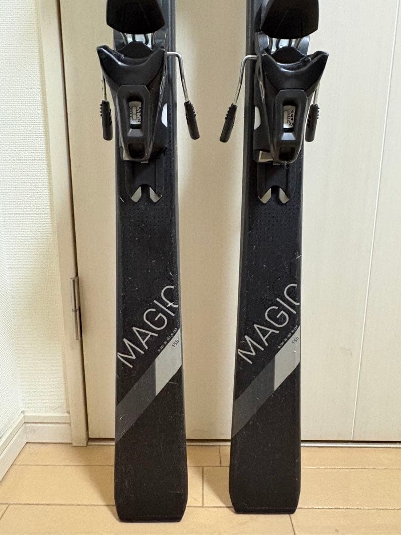 エラン ブラック スキー板 アルペンバインディング付き