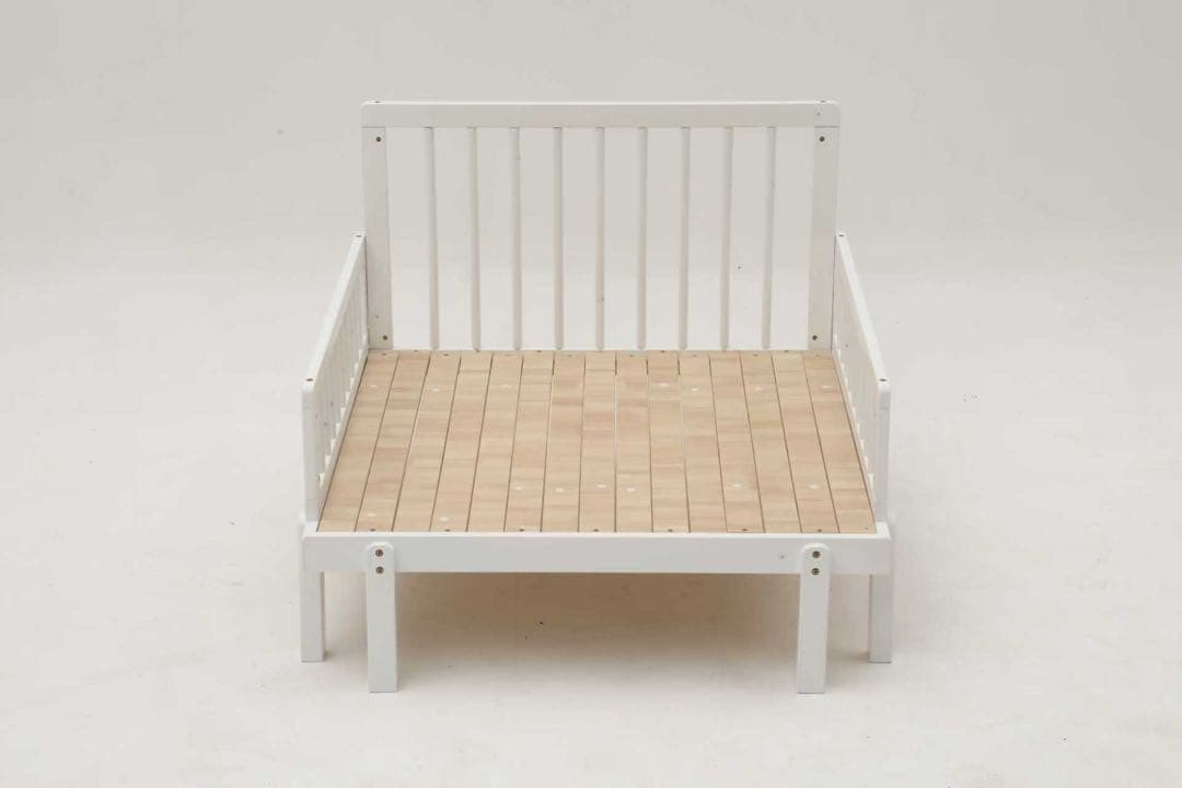 【全新未使用】天然木ソファベッド 伸長式 収納付き 頑丈 耐震