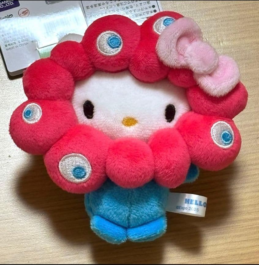 大阪万博 ミャクミャクハローキティ カラビナ付きマスコット 顔厳選