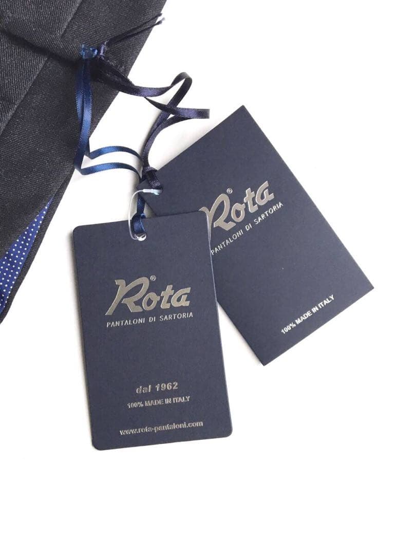 新品 ROTA 48 ロータ ウール スラックス チャコールグレー Rota