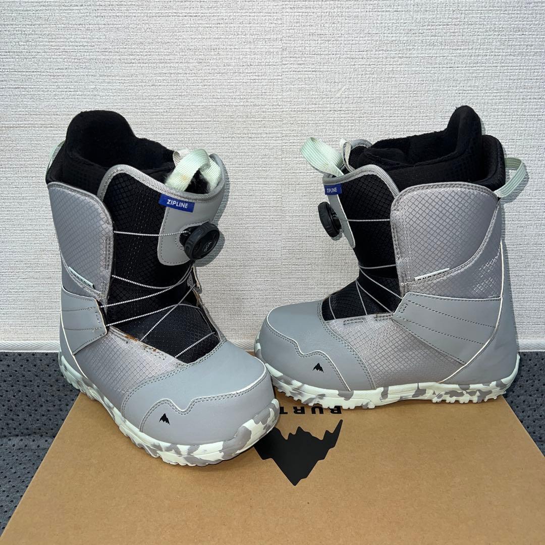 数回使用 24cm BURTON ZIPLINE BOA スノーボードブーツ
