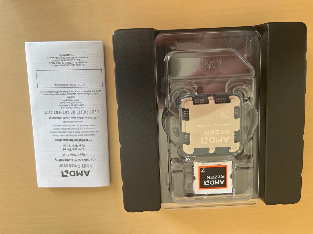 AMD Ryzen 7 9800X3D 9000シリーズ CPU