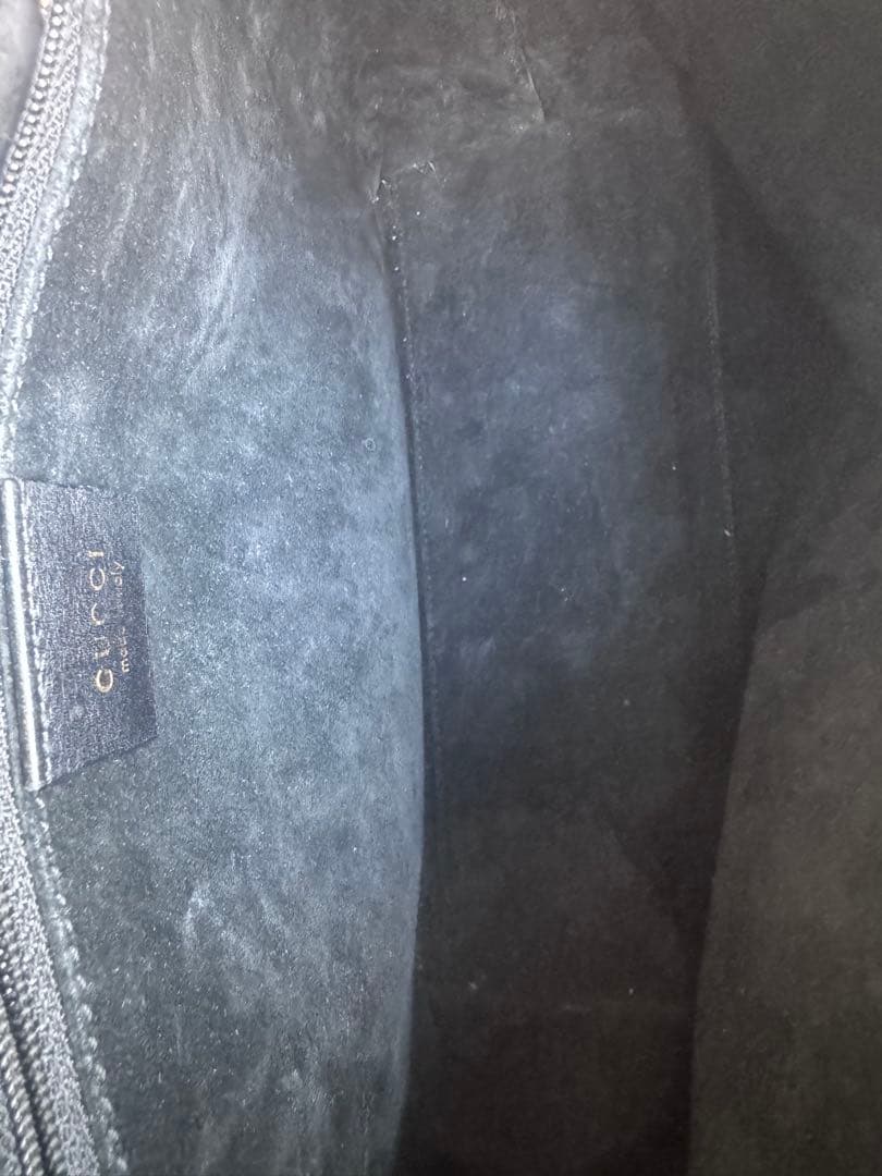 【VINTAGE】GUCCI バンブーハンドル レザー ハンドバッグ 黒