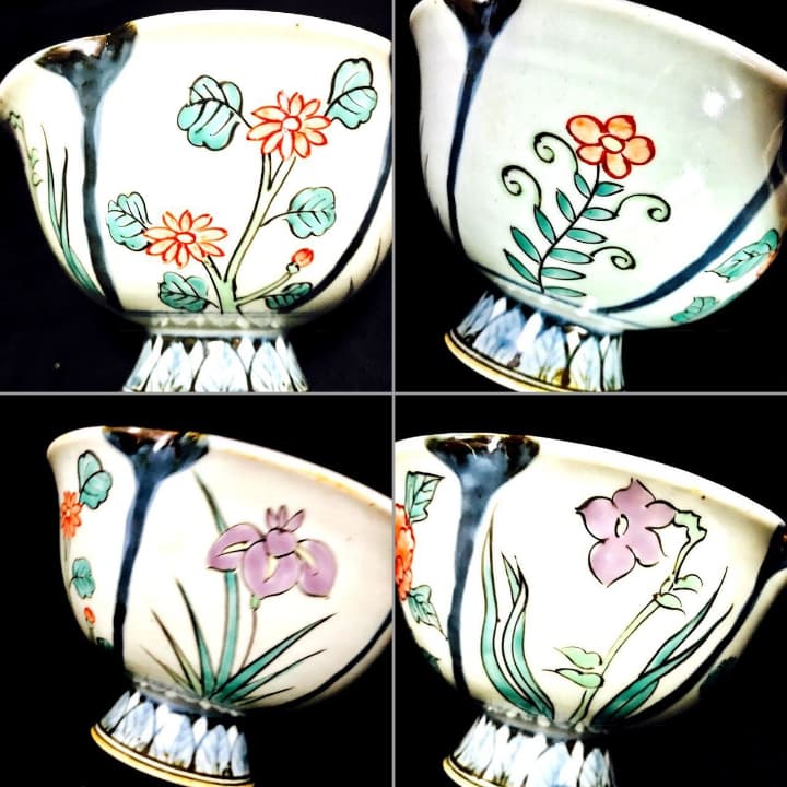 「走波祭り」未使用！有田焼佐藤走波六十六歳 染錦中鉢 1客