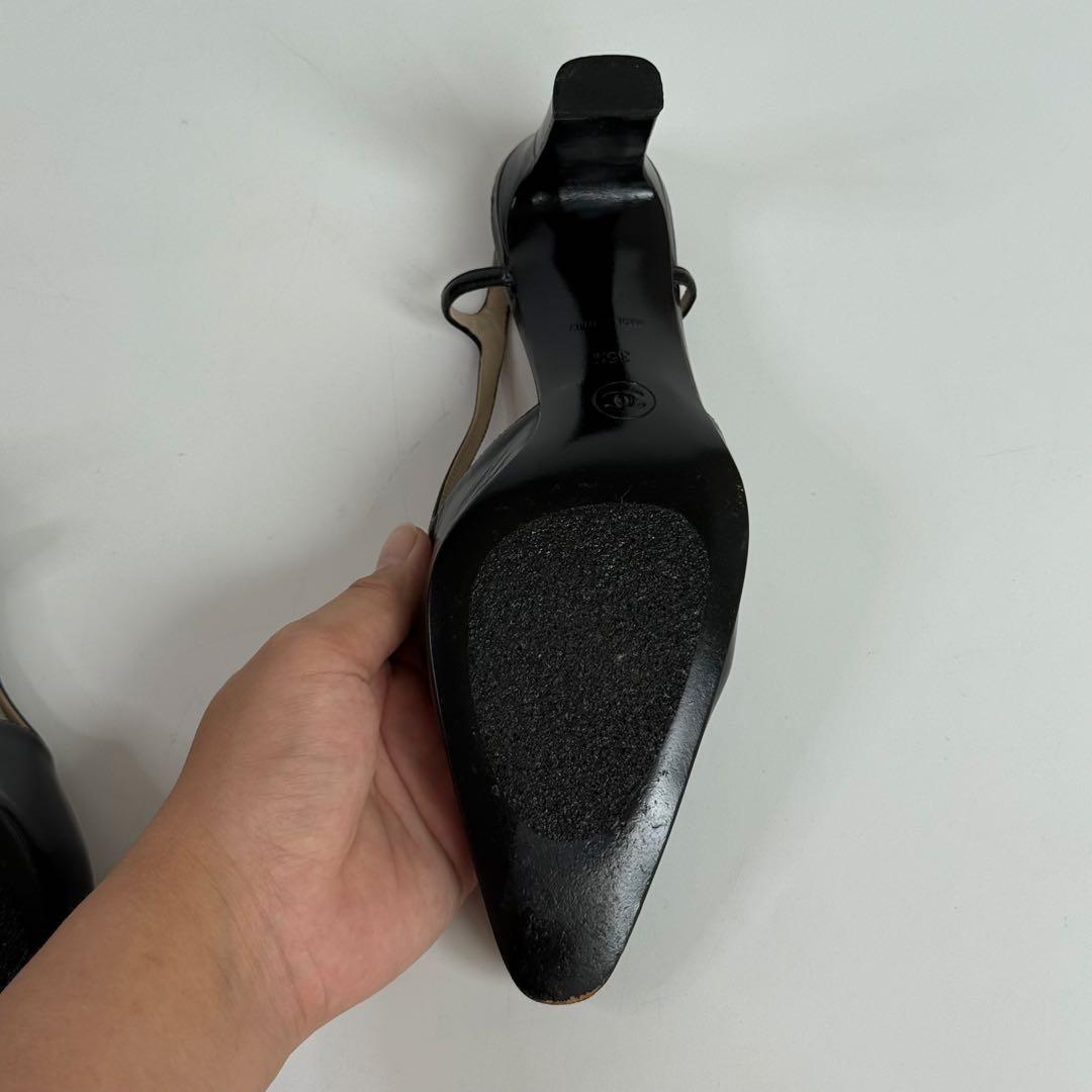 CHANEL シャネル レザーハイヒール パンプス 22.5cm C578