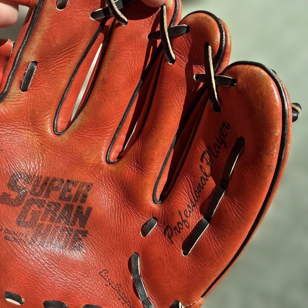 【希少】ZEET 一般軟式グローブ オレンジ