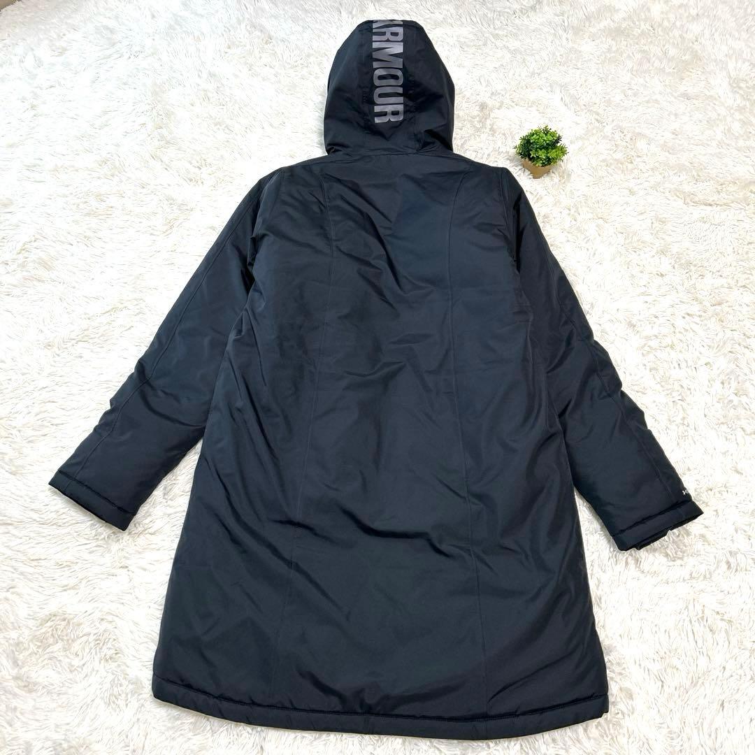 【アンダーアーマー】ベンチコート（XL）コールドギア ブラック　ロング　男女兼用