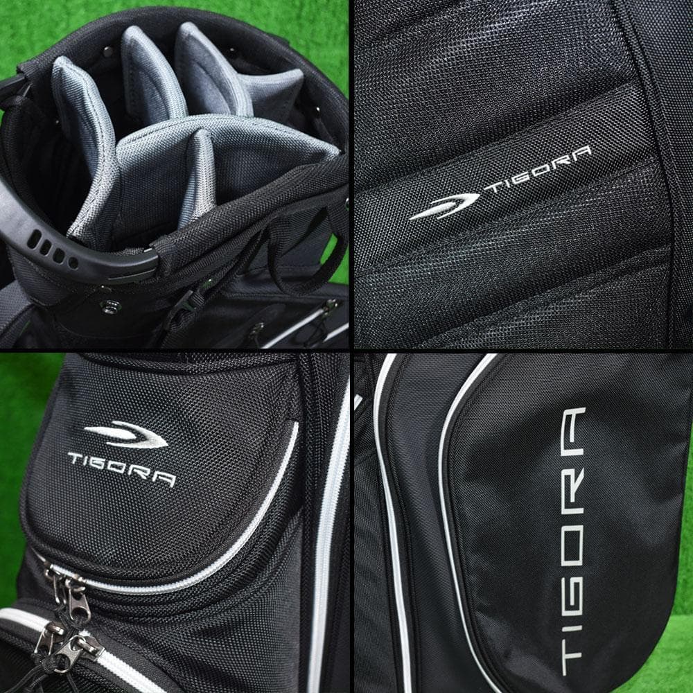 TIGORA/ティゴラ スタンド式キャディバッグ【ブラック】訳あり品！