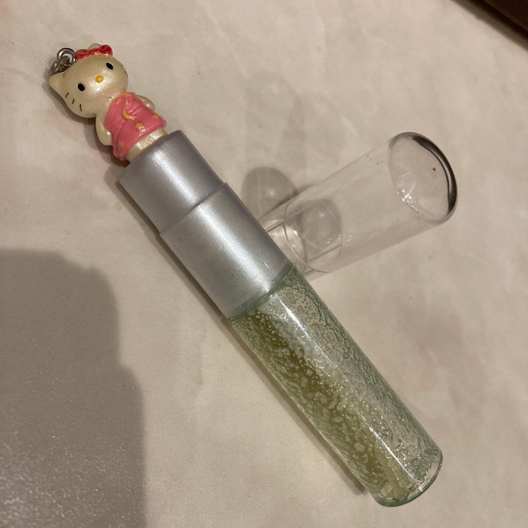 レトロ《2002年 ハローキティ グリッターミスト》当時物 コスメ☆グリーン