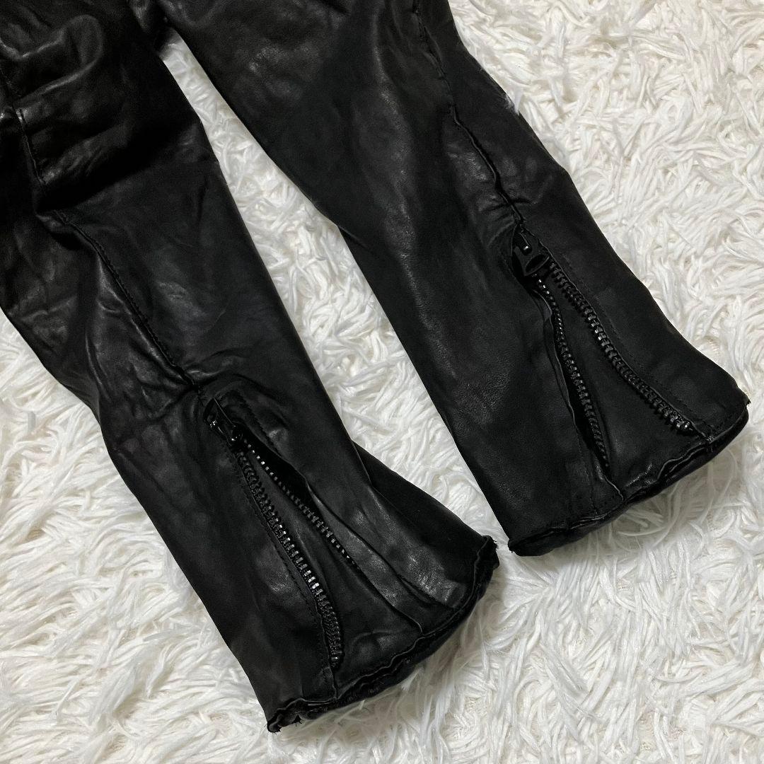 希少✨美品✨シシ sisii 牛革 カウレザージャケット 黒 シングルライダース