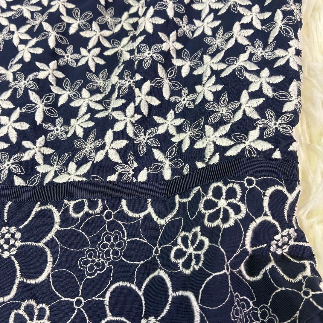 トッカ ワンピース Aライン MELLOW メロウ 刺繍 ネイビー ネイビー 6