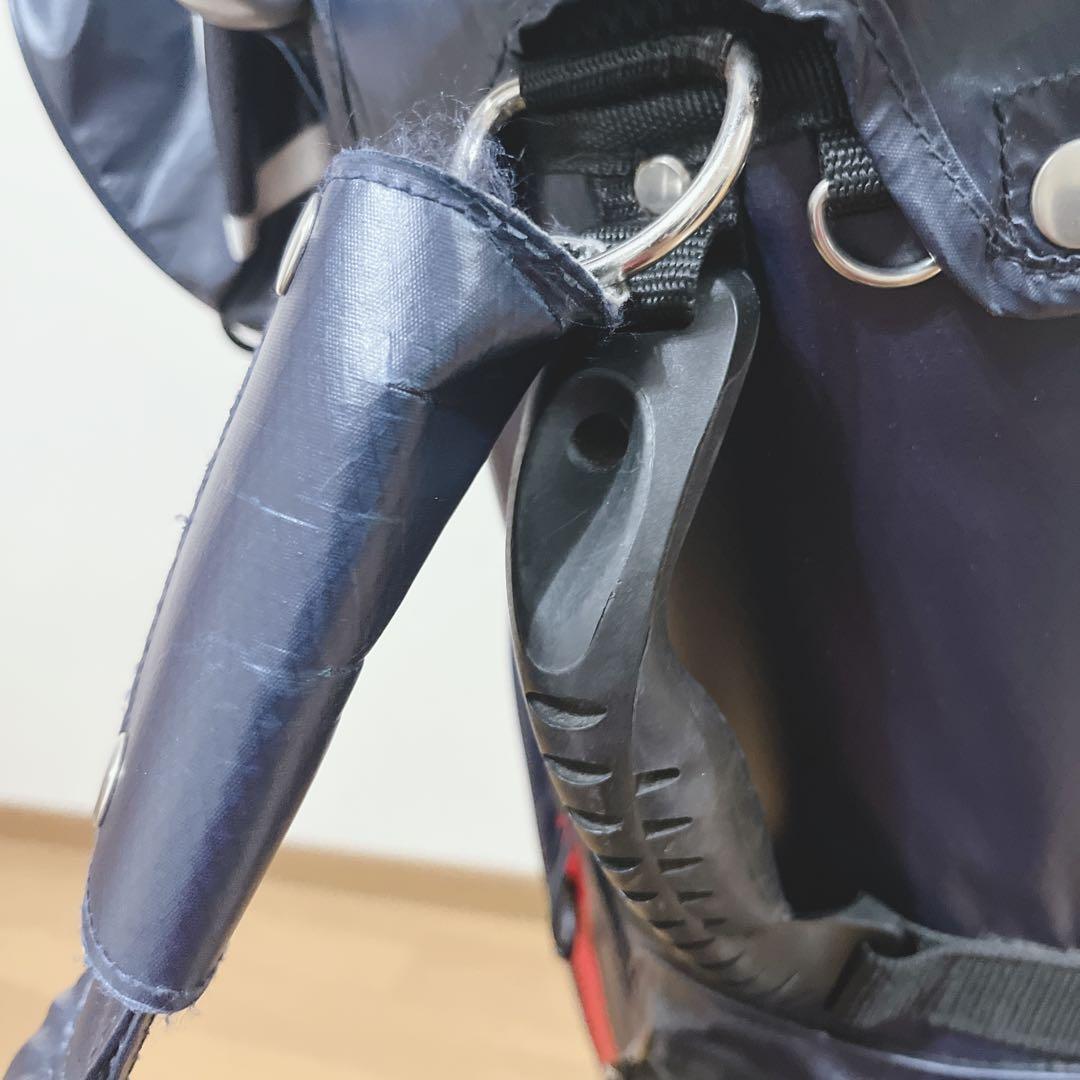 K246 master bunny エナメルキャディバッグ ネイビー