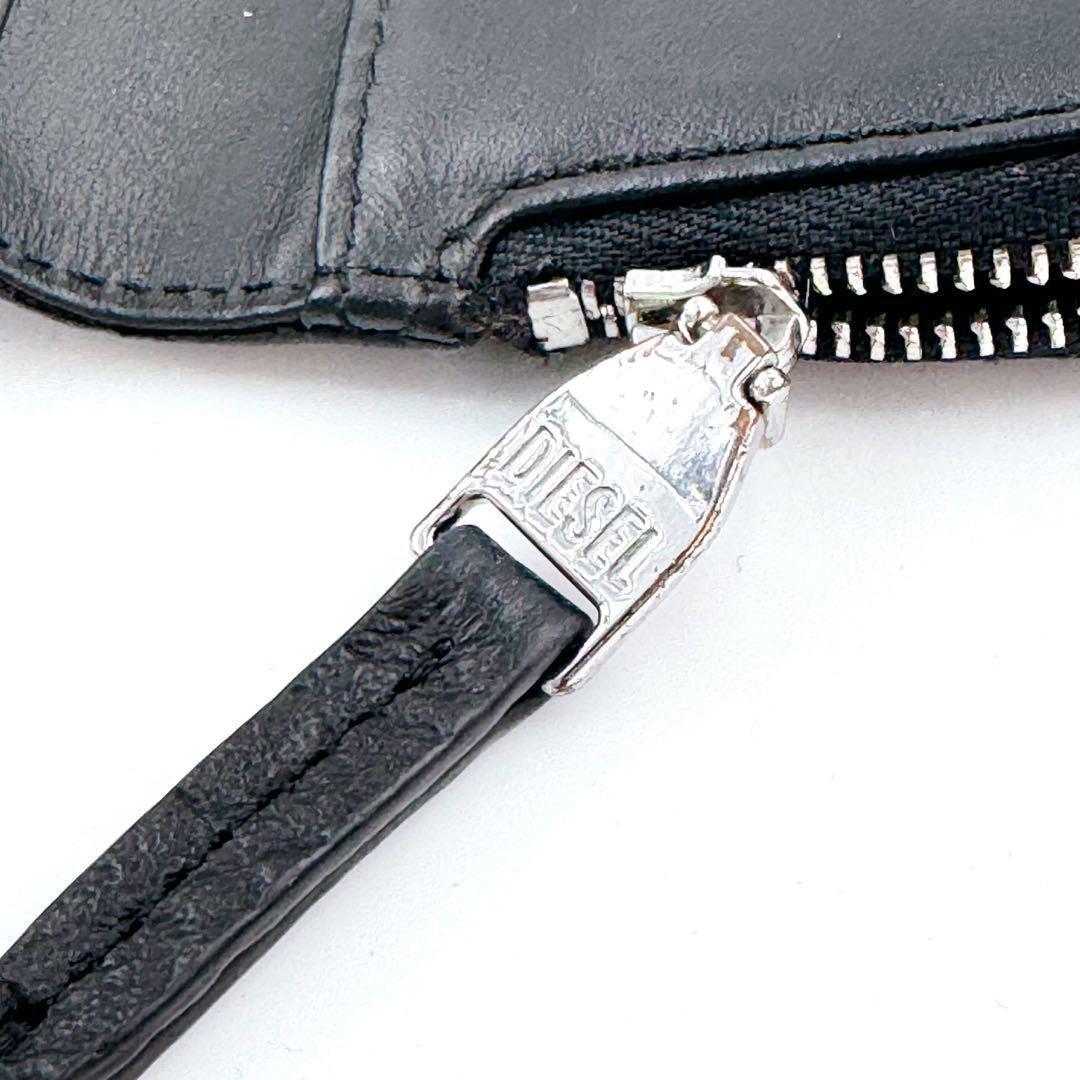 DIESEL ディーゼル　フラグメントケース　キーケース　Dロゴ　ブラック
