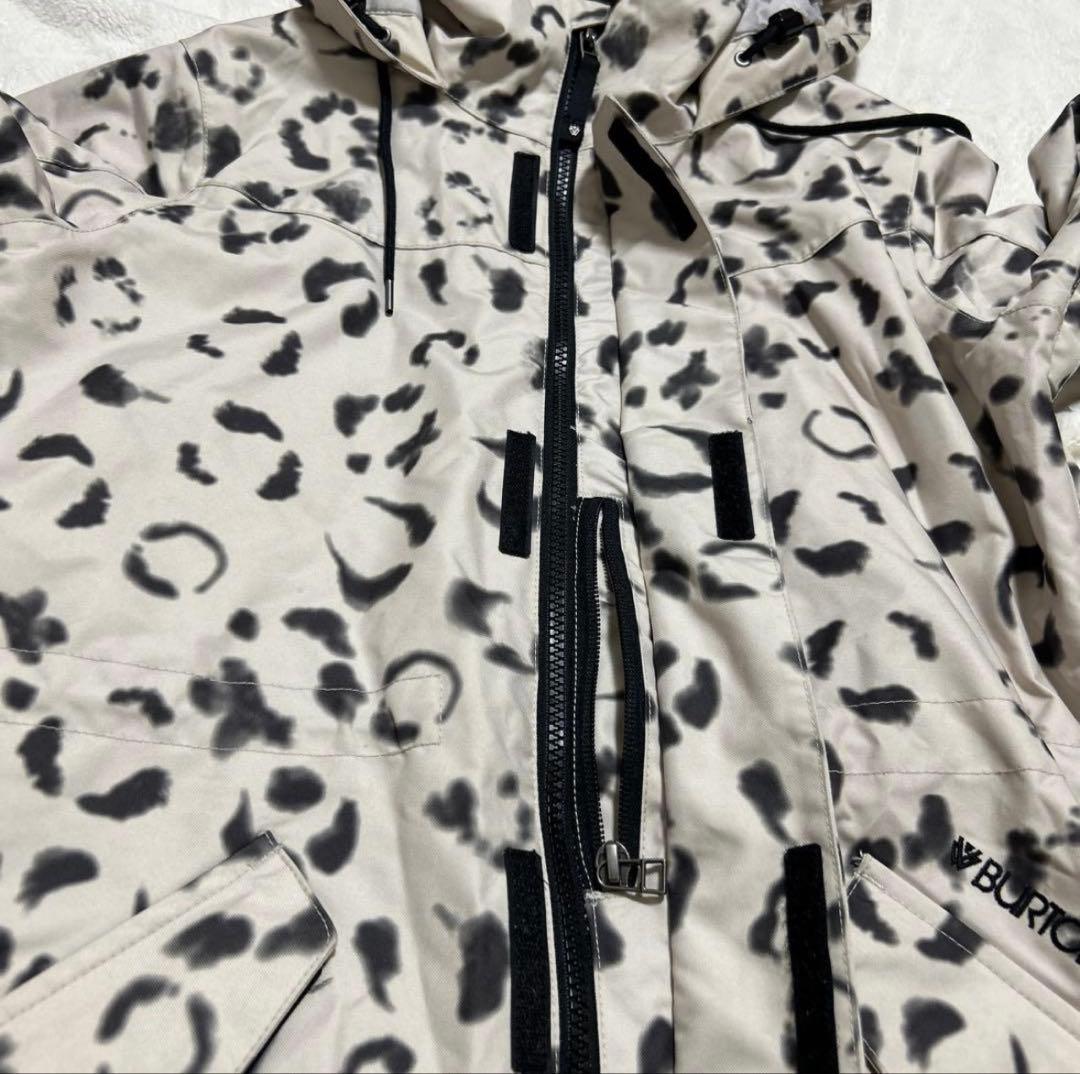 値下げ交渉⭕️ バートン【S】レオパード柄 防水スノーボードジャケット　ウェア