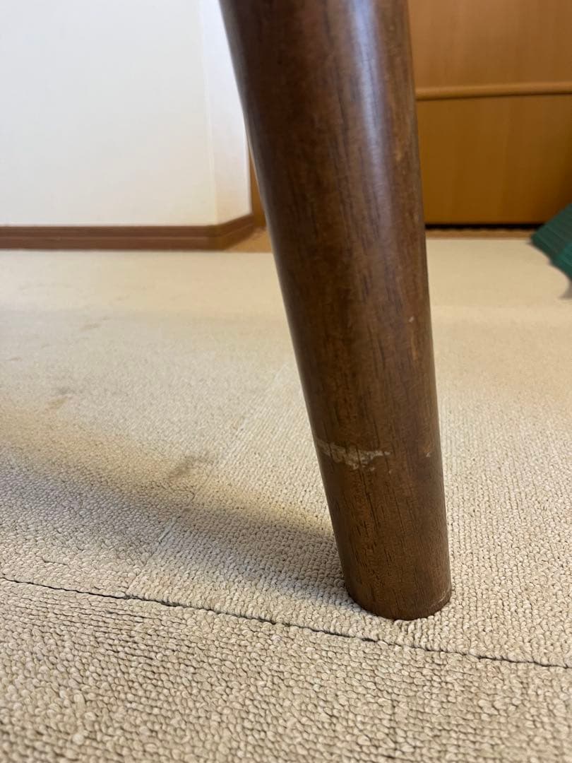 【ニトリ】ダイニングテーブル　ミドルブラウン　ウォールナット　150 たのめる便