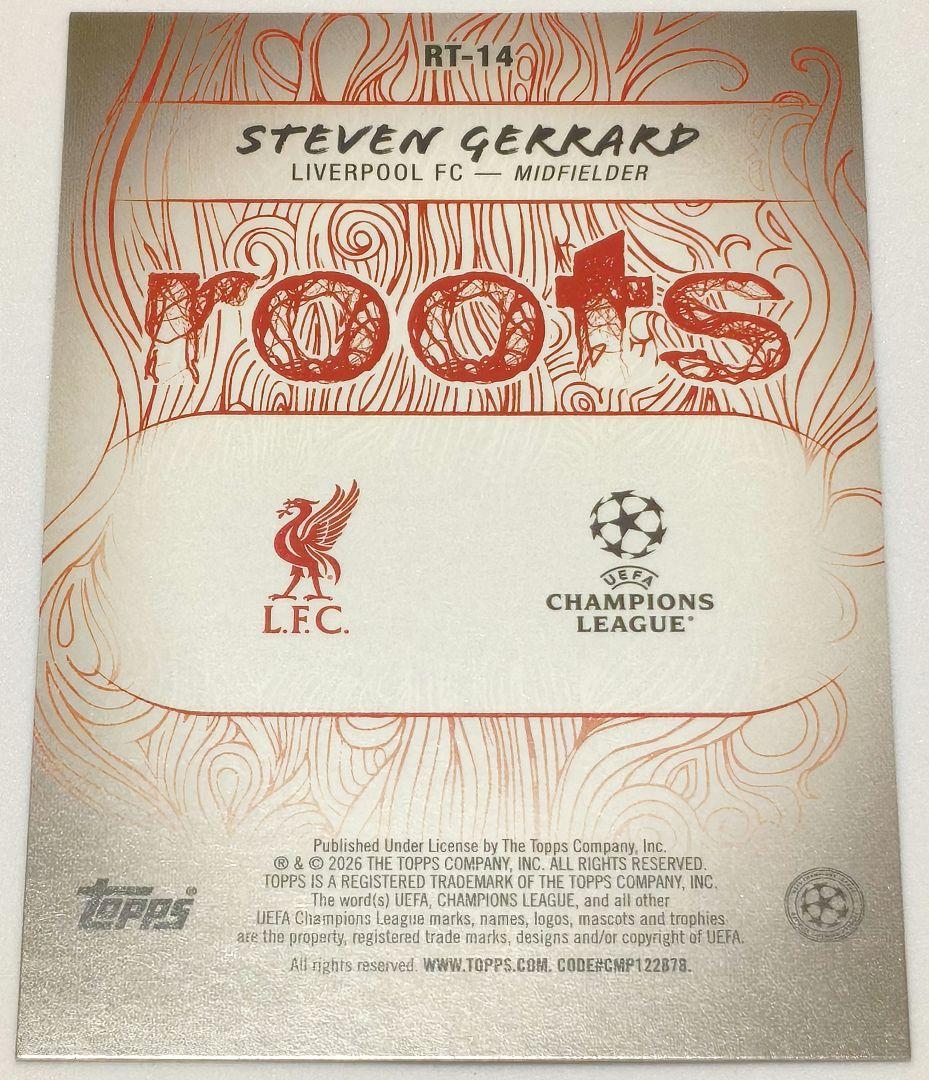 スティーブン・ジェラード リヴァプール Roots Topps UEFA - メルカリ
