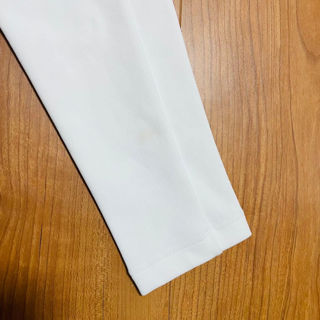 TFW49 ハーフジップ　ロングスリーブ　M ホワイト　ゴルフ