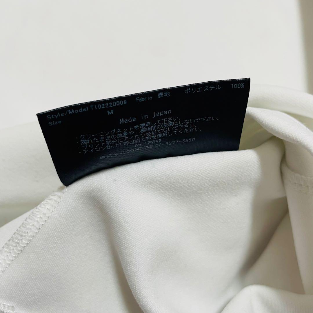 TFW49 ハーフジップ　ロングスリーブ　M ホワイト　ゴルフ