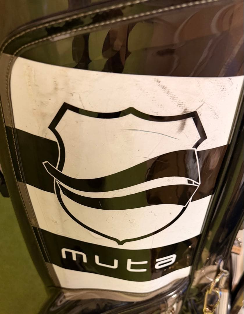 MUTA marin スタンド キャディバッグ ブラウン/クリア スケルトン