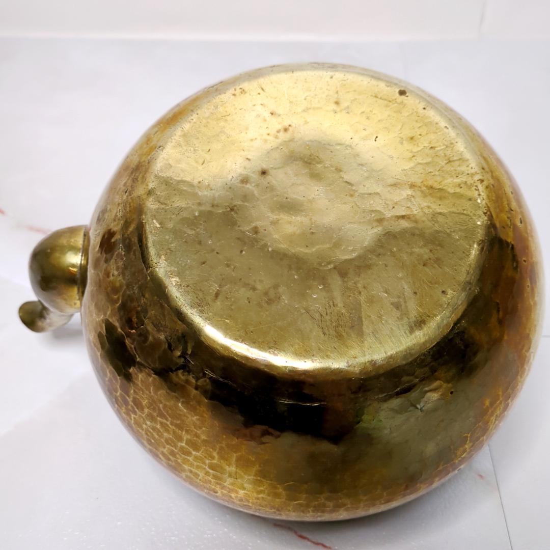 京都 有次 特製 真鍮 やかん 2.2L 底の厚さ1mm