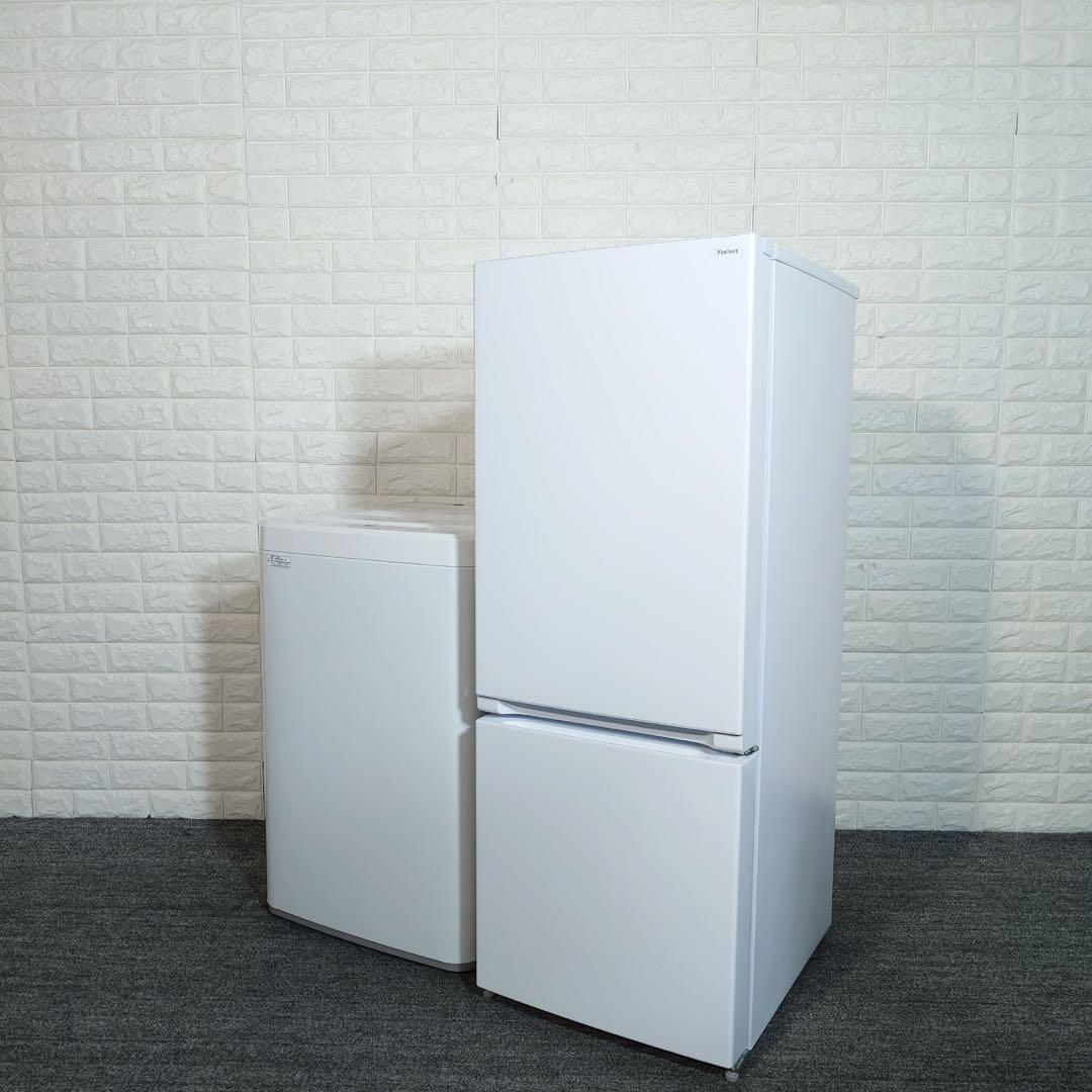 生活家電 2点セット 冷蔵庫 156L 洗濯機 5.5kg 高年式 F065