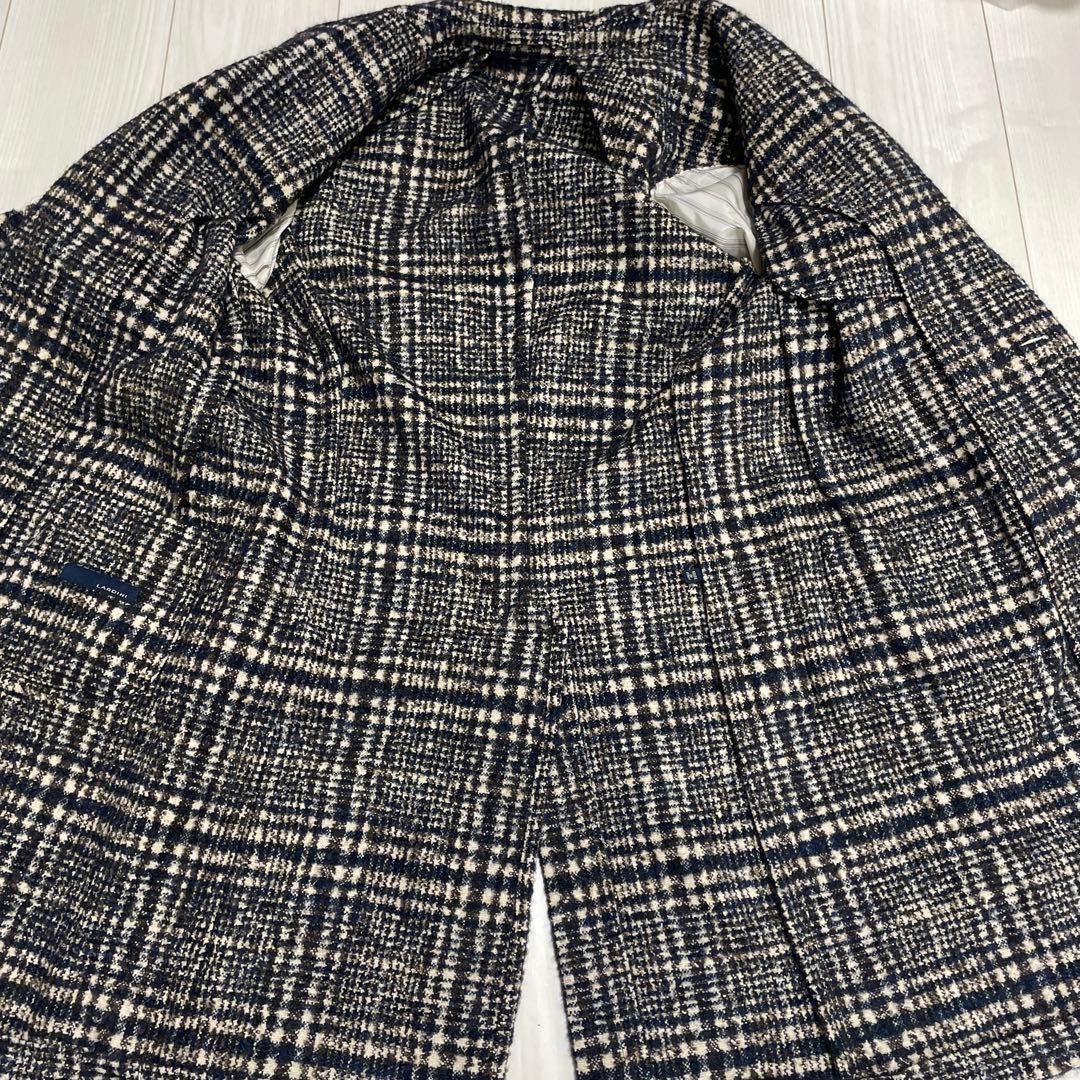 LARDINI チェスターコート チェック柄 46
