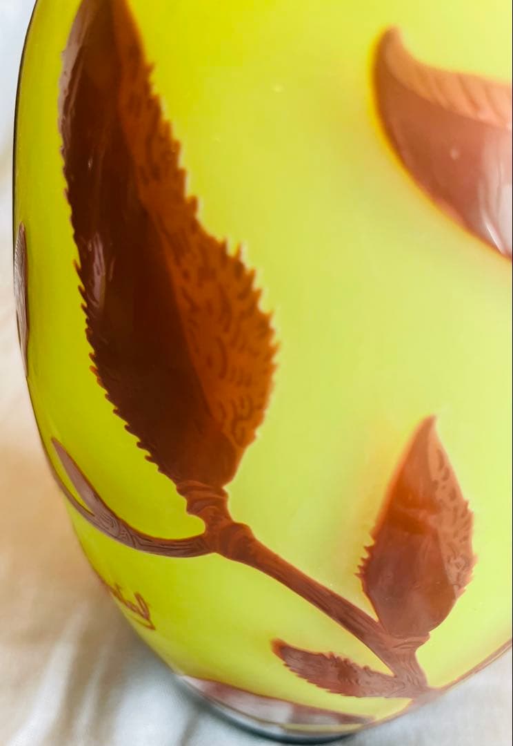 【KAITO】D'Argental工房 アールヌーボー様式 ガラス花瓶