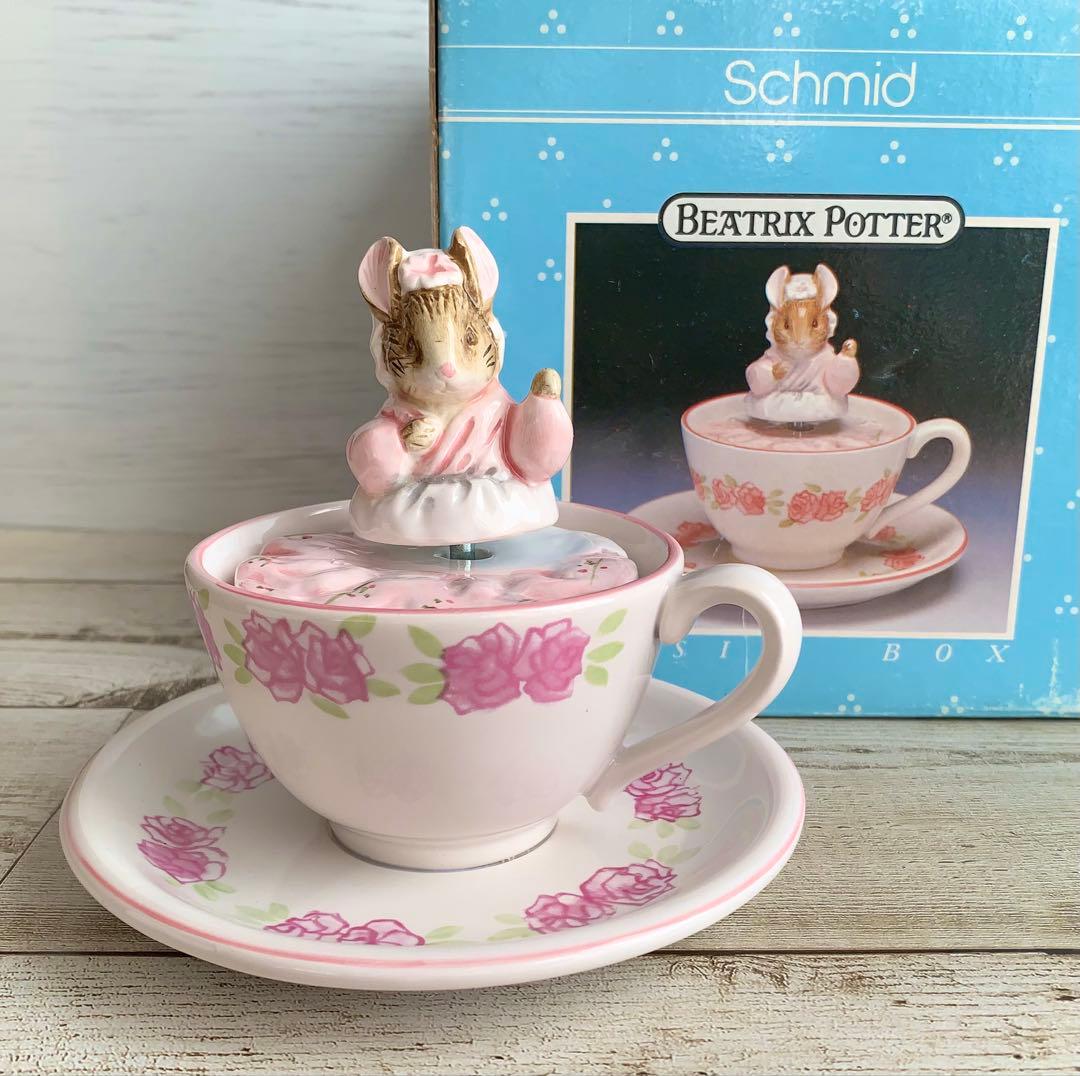 グロースターの仕立て屋 ティーカップオルゴール ご婦人ねずみ ピーターラビット