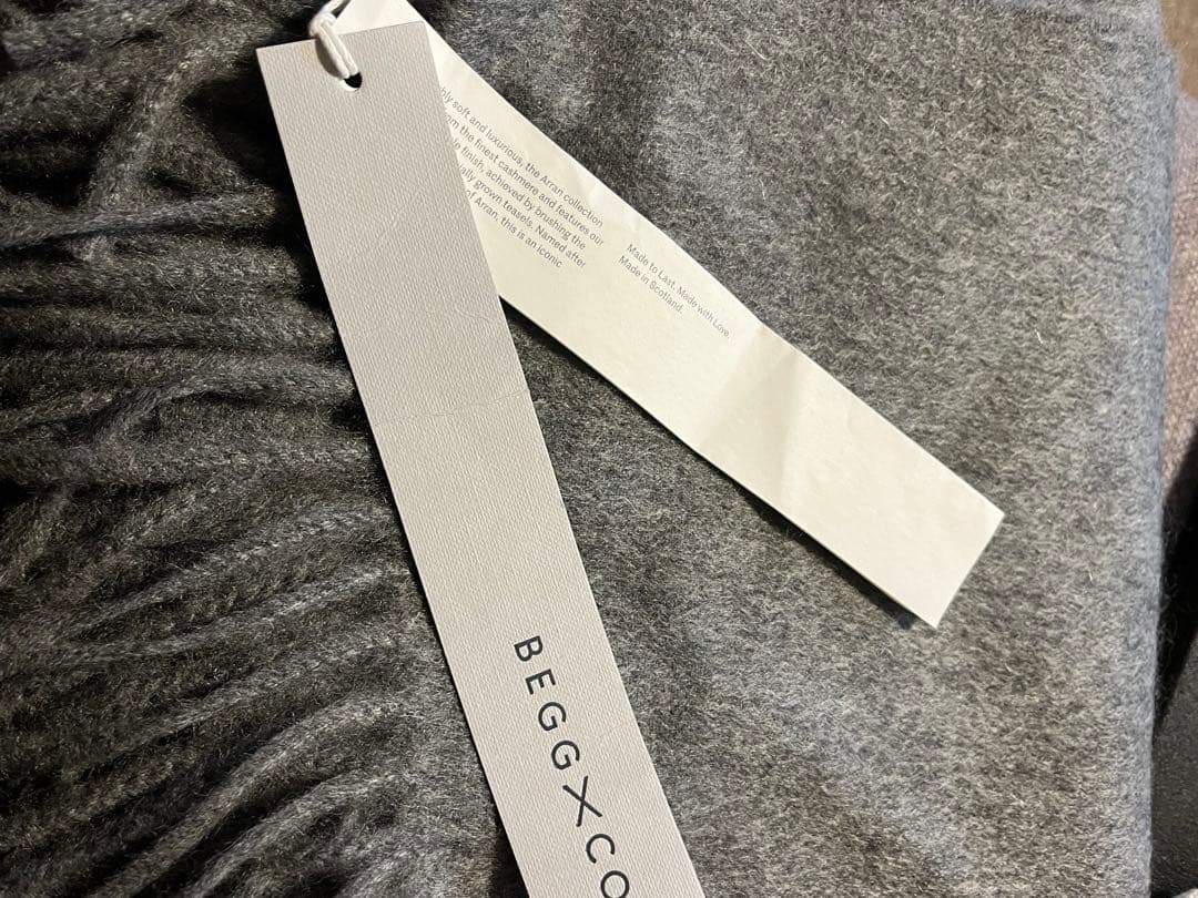 BEGG&CO　ベグアンドコー　カシミヤ大判ストール