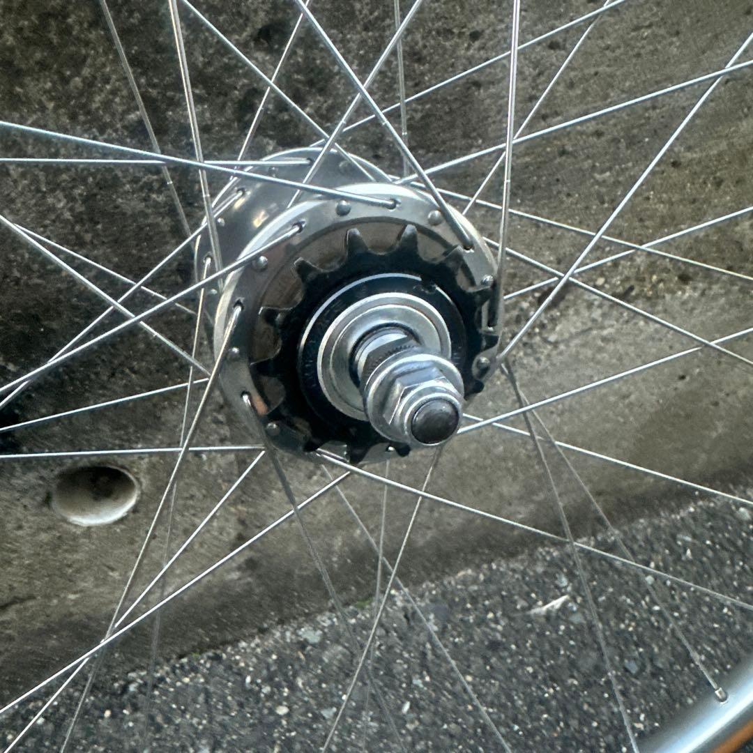 クリンチャー　サンシンハブ　UKAIリム　ピストバイク　ホイールセット　700c