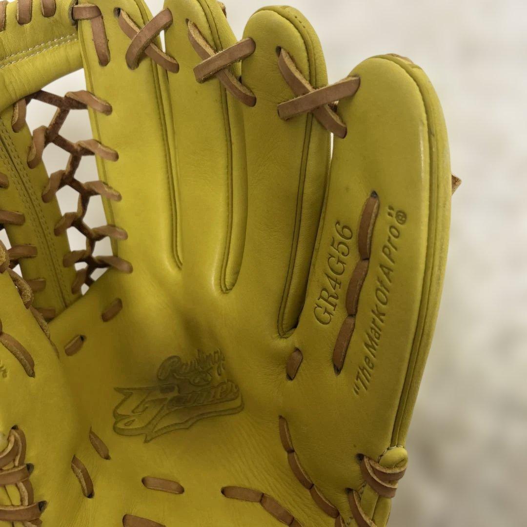 希少美品　ローリングス　軟式グローブ　gamer オールラウンド　イエロー
