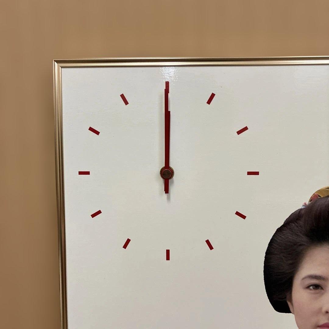 マ*ー様 大原麗子サントリーウイスキー・レッド パネル時計 ノベルティ