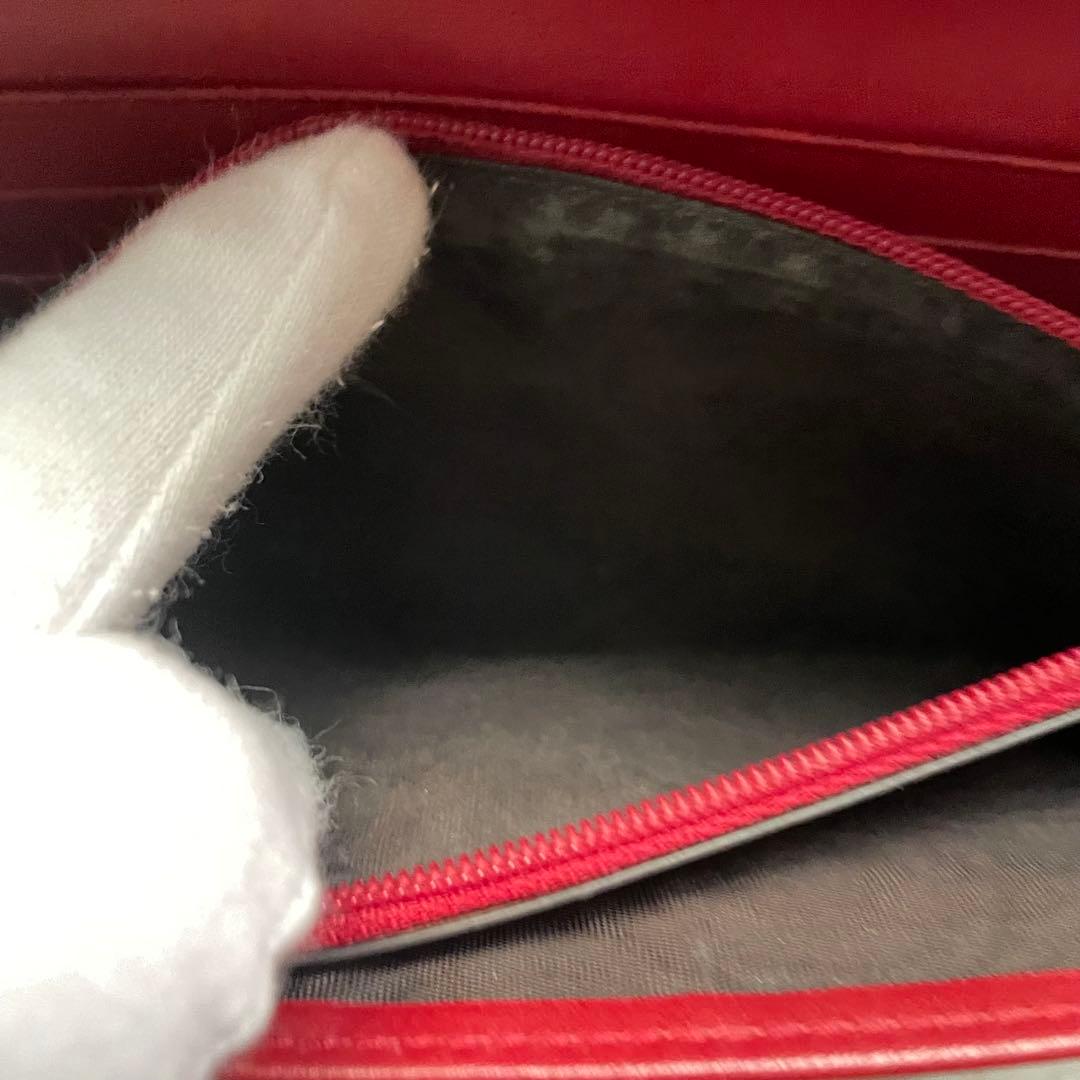 グッチ 長財布 オーガナイザー マイクロシマ GG レザー　美品　0108-①