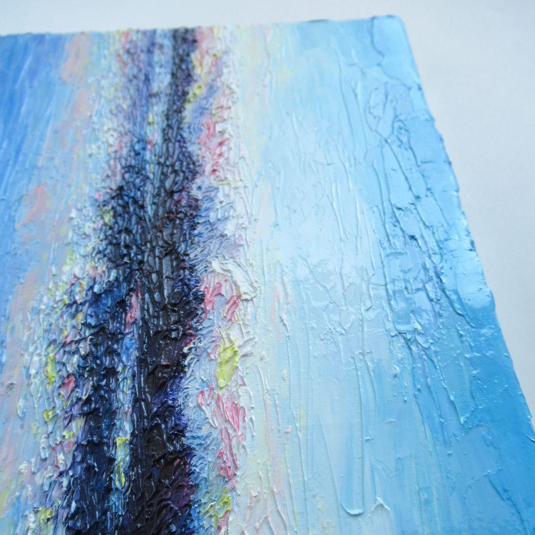 ［匿名で配送］一点もの 日没 夕暮れ 油絵 油彩 絵