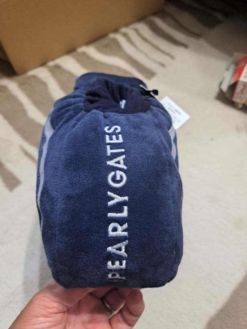 美品 PEARLY GATES ネイビーキャディバッグ ヘッドカバーセット