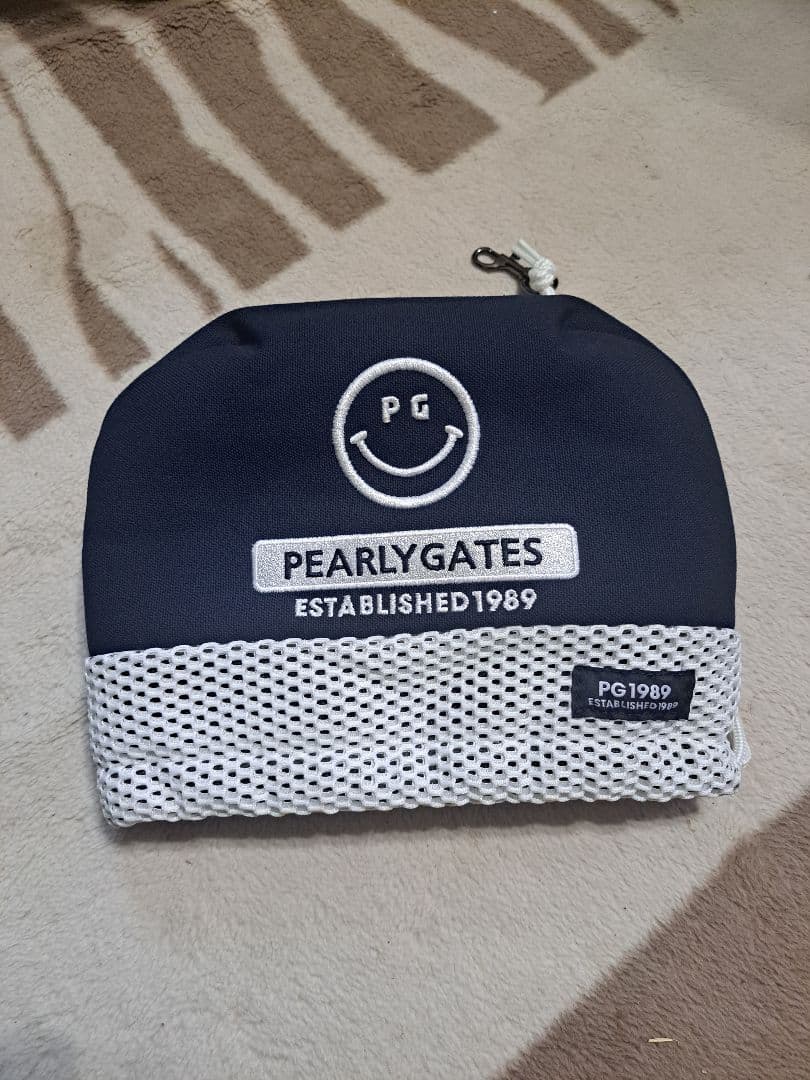 美品 PEARLY GATES ネイビーキャディバッグ ヘッドカバーセット
