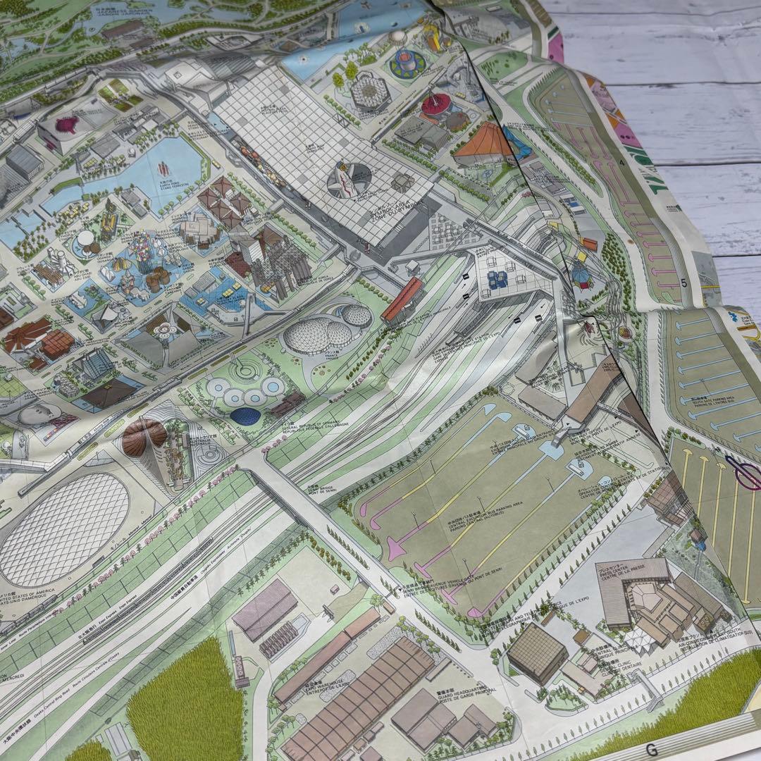 希少✨️1970 日本万国博覧会 パンフ 地図 ペナント 全景写真 5点