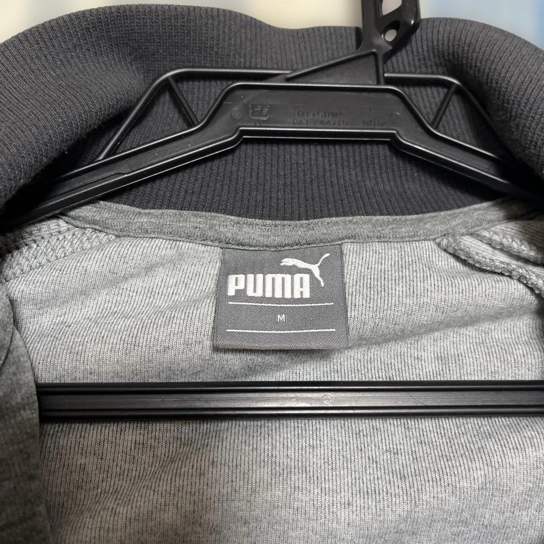 ☆上下セット美品☆PUMA ベロアジャージセットアップ　メンズ黒　Mサイズ