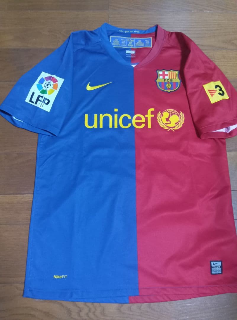 08-09 バルセロナ　メッシ　10番　三冠達成　正規品　当時物
