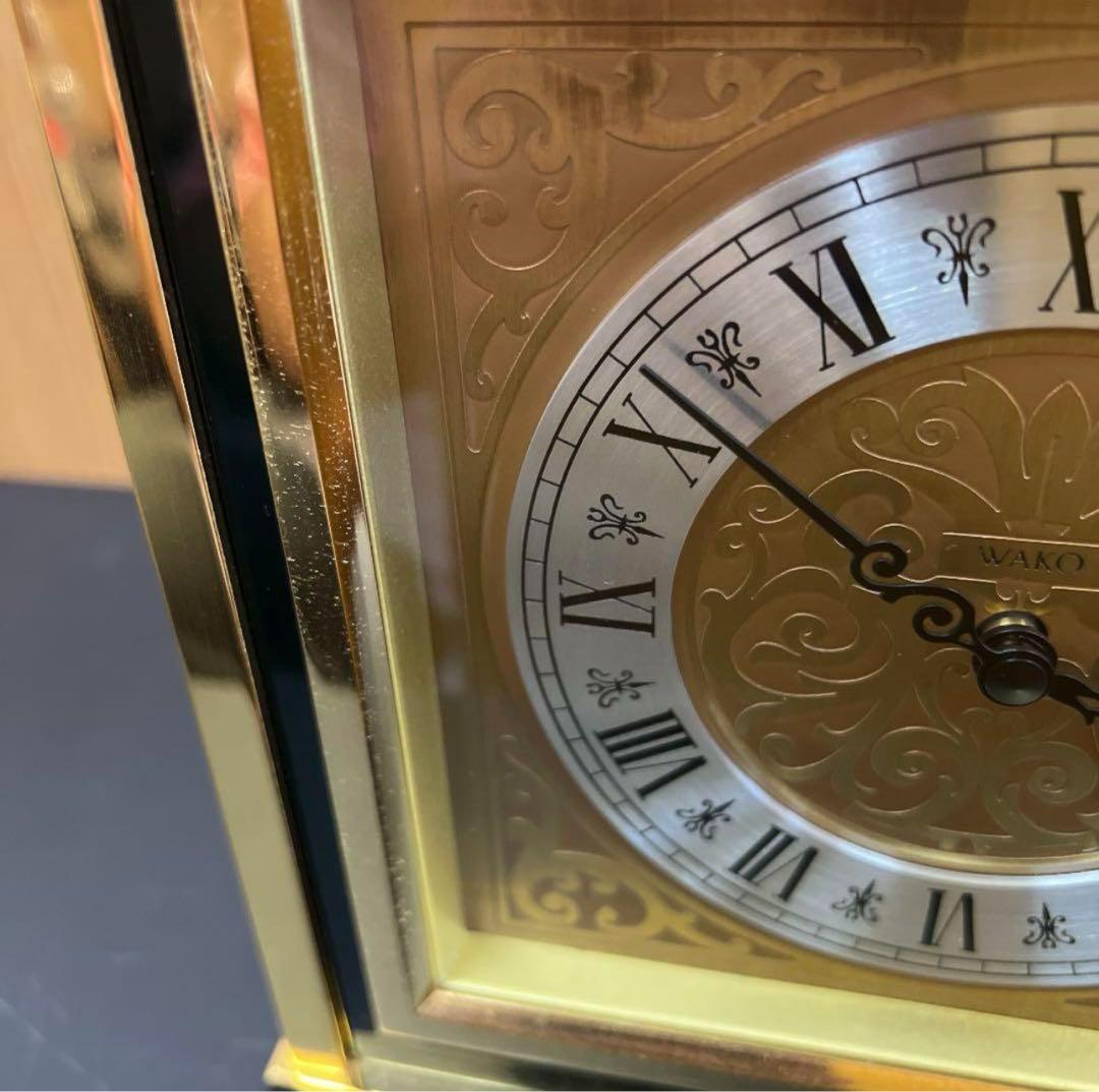 【希少】WAKO　和光　ワコー　置時計　クロック　動作確認済